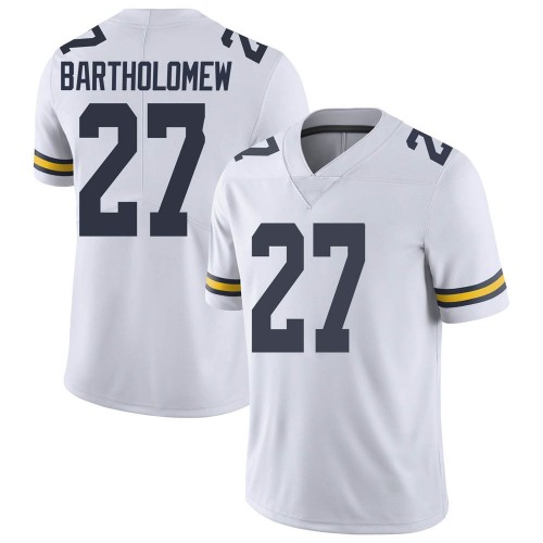 Christian Bartholomew Michigan Wolverines Men's NCAA #27 White Limited Brand Jordan College Stitched Football Jersey JNN0354UL